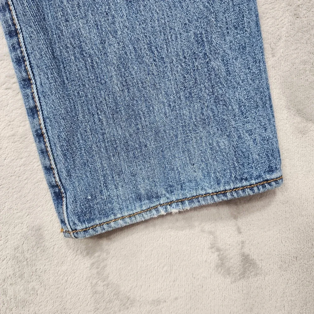 Levi's 501 Jeans Mens 34x30.5* Blue Medium Wash Button Fly Straight Leg Denim